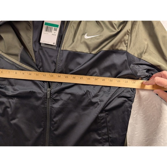 New NIKE Men's Golf Club Dri Fit Full Zip Loose Fit Jacket Black Olive‎ XL - Picture 16 of 16